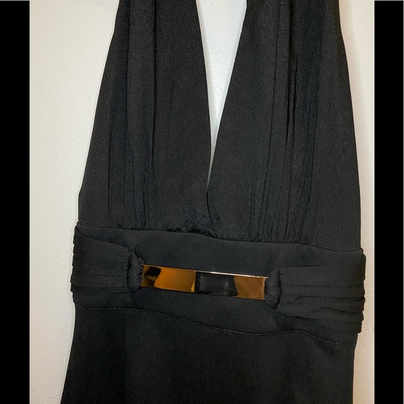 Bebe wide leg jumpsuit, black, 00 - Picture 7 of 7